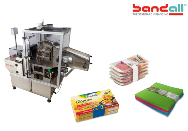 Stapelen, bundelen en/of labelen met één Bandall machine
