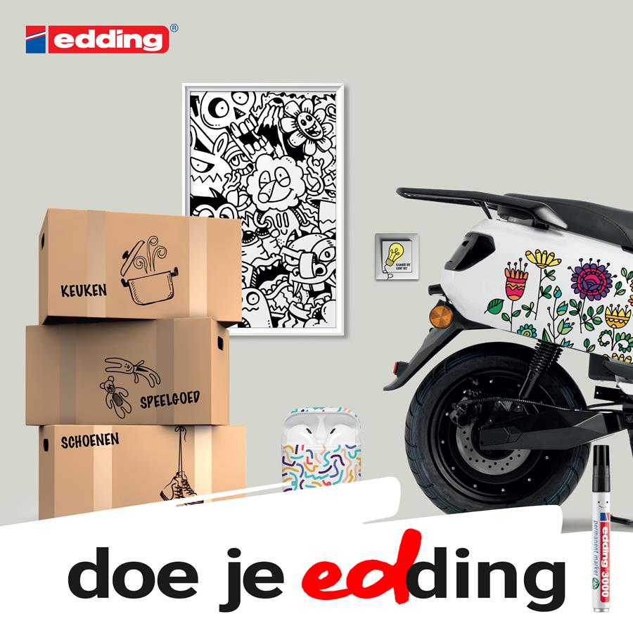 ‘Faites votre edding’ met fortement en lumière l’iconique edding 3000